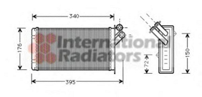 VAN WEZEL 09006129 -  Теплообменник, отопление салона
